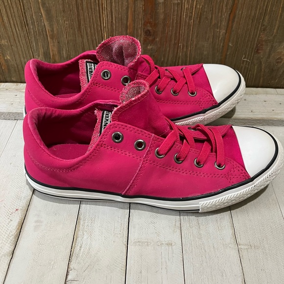 Converse All Star Pink Junior/Youth Size 5 Double Tongue Sneakers - Picture 1 of 5